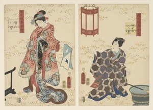 Capitolo 42, il principe profumato Lasting impressions of a late Genji collection (serie) da Utagawa Kunisada (I)