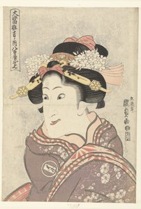 Iwai Hanshiro V nel ruolo di Yaoya Oshichi (Uit zeer succesvolle toneelstukken) da Utagawa Kunisada (I)