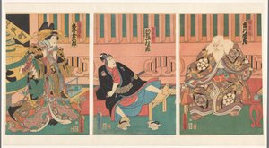 Scena dal dramma Sukeroku, Il fiore di ciliegio di Edo da Utagawa Kunisada (I)