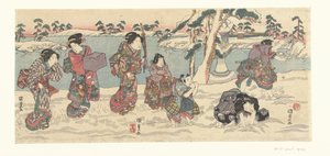 Lancio di palle di neve da Utagawa Kunisada (I)
