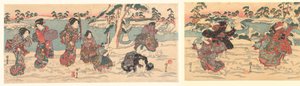 Lancio di palle di neve da Utagawa Kunisada (I)