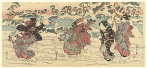 Lancio di palle di neve da Utagawa Kunisada (I)