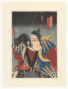 Sotogahama no Nambei con arco sulla schiena da Utagawa Kunisada (I)