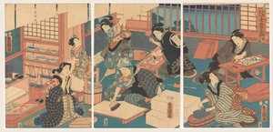 Donne che fanno stampe da Utagawa Kunisada (I)