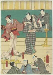 (Prova di una rappresentazione di Kabuki), settembre 1860