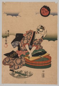 Preparazione di Bonita da Utagawa Kunisada