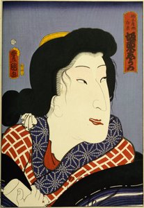 Dalla serie "Attori famosi del passato e del presente", c.1860-65 da Utagawa Kunisada