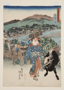 Kyoto: Il Grande Ponte a Sanjo da Utagawa Kunisada