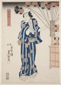 Venditore di lanterne da Utagawa Kunisada