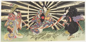 Scena magica della guerra Genpei da Utagawa Kunisada