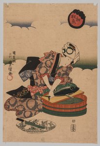 Preparazione di Bonita da Utagawa Kunisada