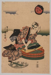 Preparazione di Bonita da Utagawa Kunisada