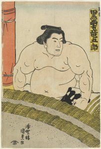 Il lottatore Kurokumo Tatsugoro della scuderia Higo, 1830-1844 da Utagawa Kunisada