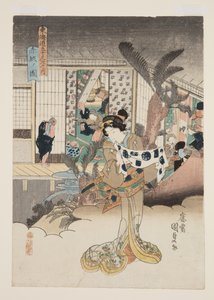 Vista di Akasaka da Utagawa Kunisada