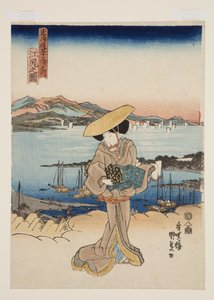 Vista di Ejiri da Utagawa Kunisada