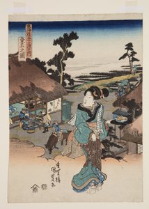 Veduta di Kuwana da Utagawa Kunisada