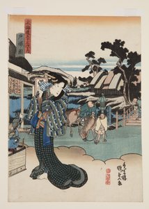 Veduta di Totsuka da Utagawa Kunisada