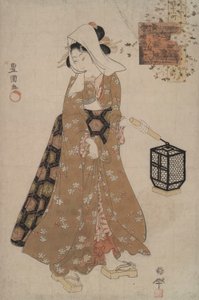 Visita a Komachi da Modern young Komachi da Utagawa Kunisada