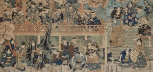 La dimostrazione di Kagamiyama da Utagawa Kunisada III