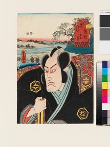 Il personaggio Kumagai Jirō Naozane a Fujieda da Utagawa Kunisada II