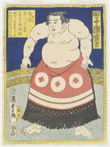 Lottatore Tagonoura Tsurukichi, marzo 1866 da Utagawa Kunisada II