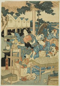 Grande prosperità nella fattoria della seta (Kaikoya Daihanjono Zu)