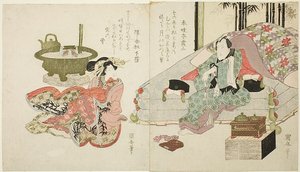 Una coppia in camera da letto da Utagawa Kuniyasu