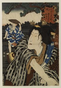 Bando Shuka I nel ruolo della moglie Otatsu da Utagawa Kuniyoshi