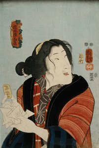 Bandō Shūka nel ruolo di Hashimotoya Shiraito da Utagawa Kuniyoshi