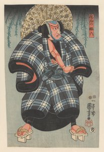 Daroku no Daraku vicino ai rami di salice da Utagawa Kuniyoshi
