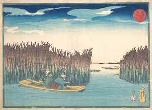 Raccoglitori di alghe a Omori, 1797-1861 da Utagawa Kuniyoshi