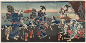 Alba alla Baia di Futami da Utagawa Kuniyoshi