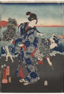 Alba nella baia di Futami da Utagawa Kuniyoshi