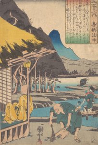 La capanna del poeta a Tatsumi, 1845