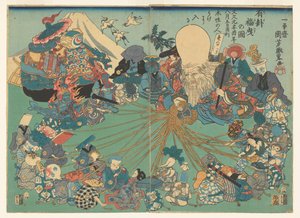 Estrazione di un biglietto vincente da Utagawa Kuniyoshi