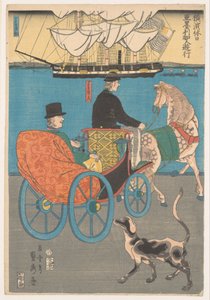 Americani in gita da Utagawa Sadahide
