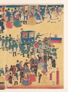 Processione di persone dai Cinque Paesi da Utagawa Sadahide