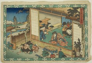 La scena della scuola del villaggio (Terakoya), dalla serie "I segreti di Sugawara (Sugawara denju)".