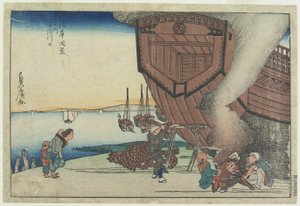 Alla foce del fiume Aji da Utagawa Sadahiro