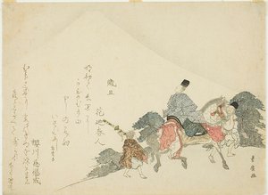 Guardare il monte Fuji a cavallo da Utagawa Toyohiro