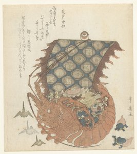 Scampo come takarabune da Utagawa Toyohiro
