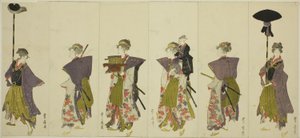 Parodia di una processione daimyō da Utagawa Toyohiro