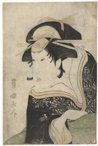 Ritratto busto di Segawa Kikunojo III da Utagawa Toyokuni (I)