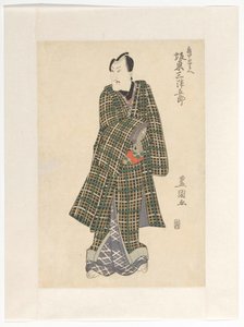 Kameya Chūbei in kimono a scacchi da Utagawa Toyokuni (I)