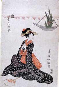 Fiori delle quattro stagioni freschi come ragazze da Utagawa Toyokuni