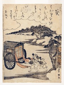 Heartvine (Aoi): Lo scontro delle carrozze al Festival di Kamo, 1795-1800 da Utagawa Toyokuni