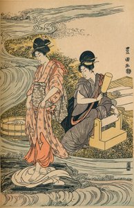 Lavaggio della Biancheria, c1800 da Utagawa Toyokuni