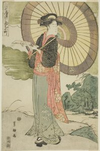 Una parodia contemporanea di Komachi prega per la pioggia (Tosei yatsushi Amagoi Komachi)
