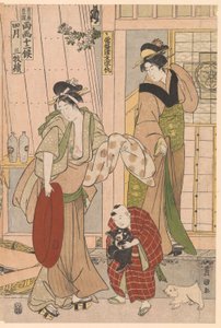 Pescivendolo del quarto mese, dalla serie Dodici mesi segni stagionali da Utagawa Toyokuni I