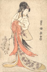 Attore Kabuki Segawa Kikunojo III in un Ruolo di Donna Pazza, 1798 Kansei 9